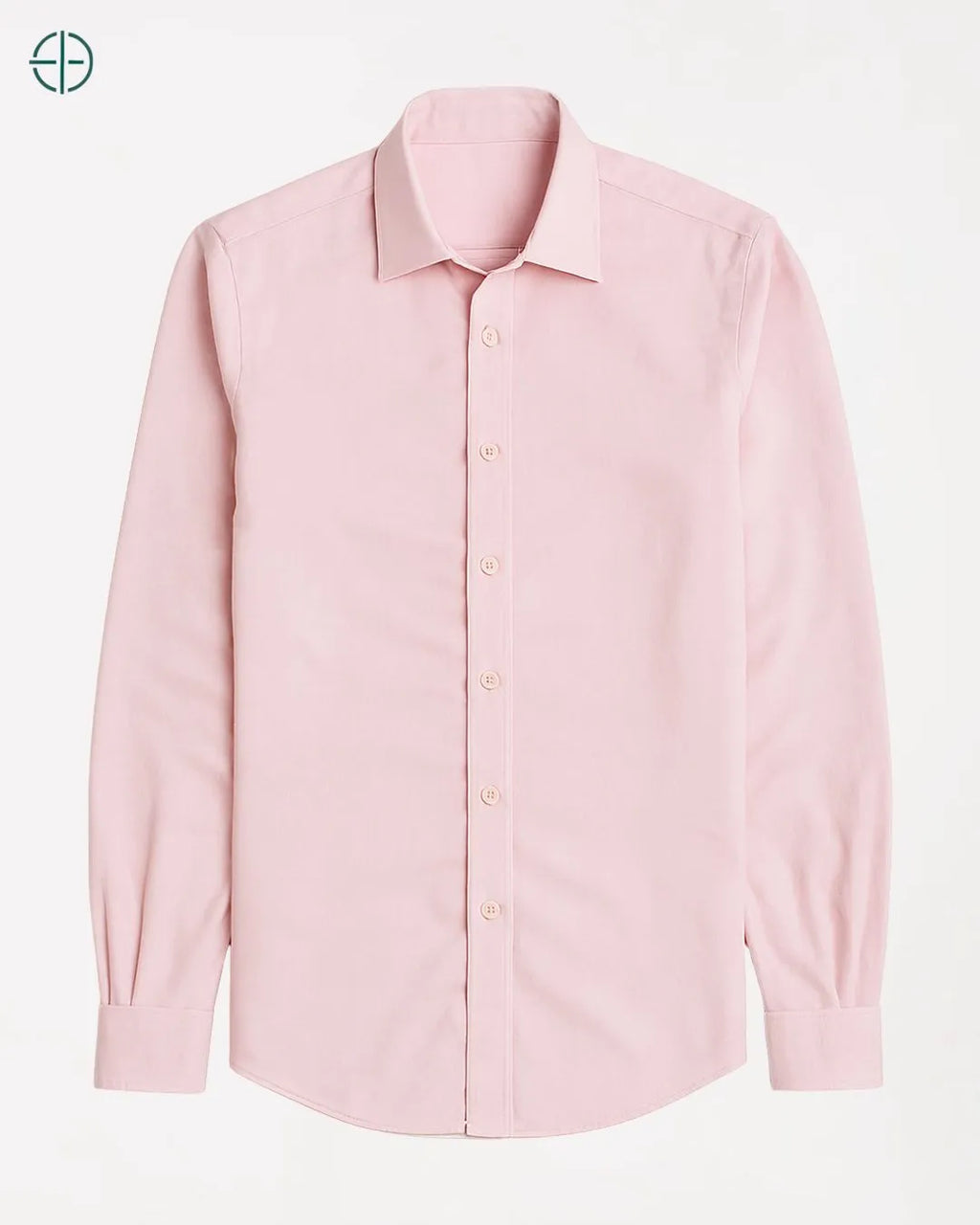 Camisa Social Masculina Slim Fit Manga Longa Rosa | Rest Money™