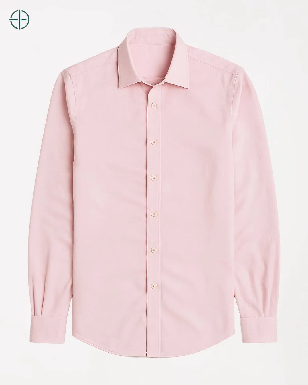 Camisa Social Masculina Slim Fit Manga Longa Rosa | Rest Money™