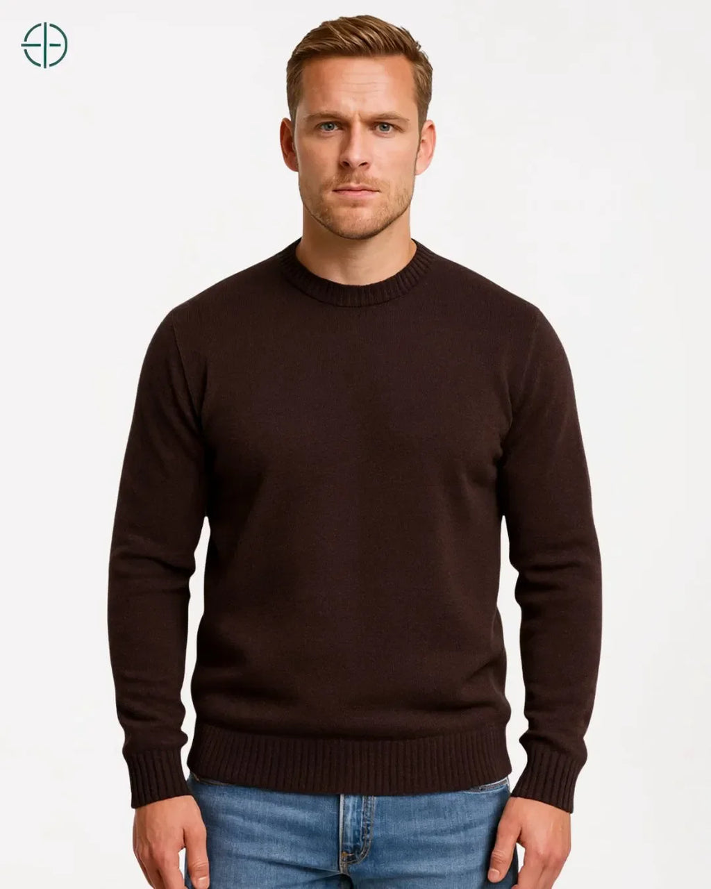 Suéter Tricô Masculino Marrom | Rest Money™