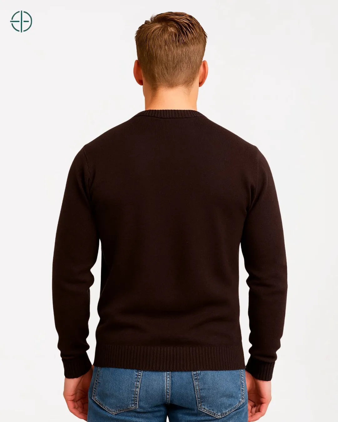 Suéter Tricô Masculino Marrom | Rest Money™