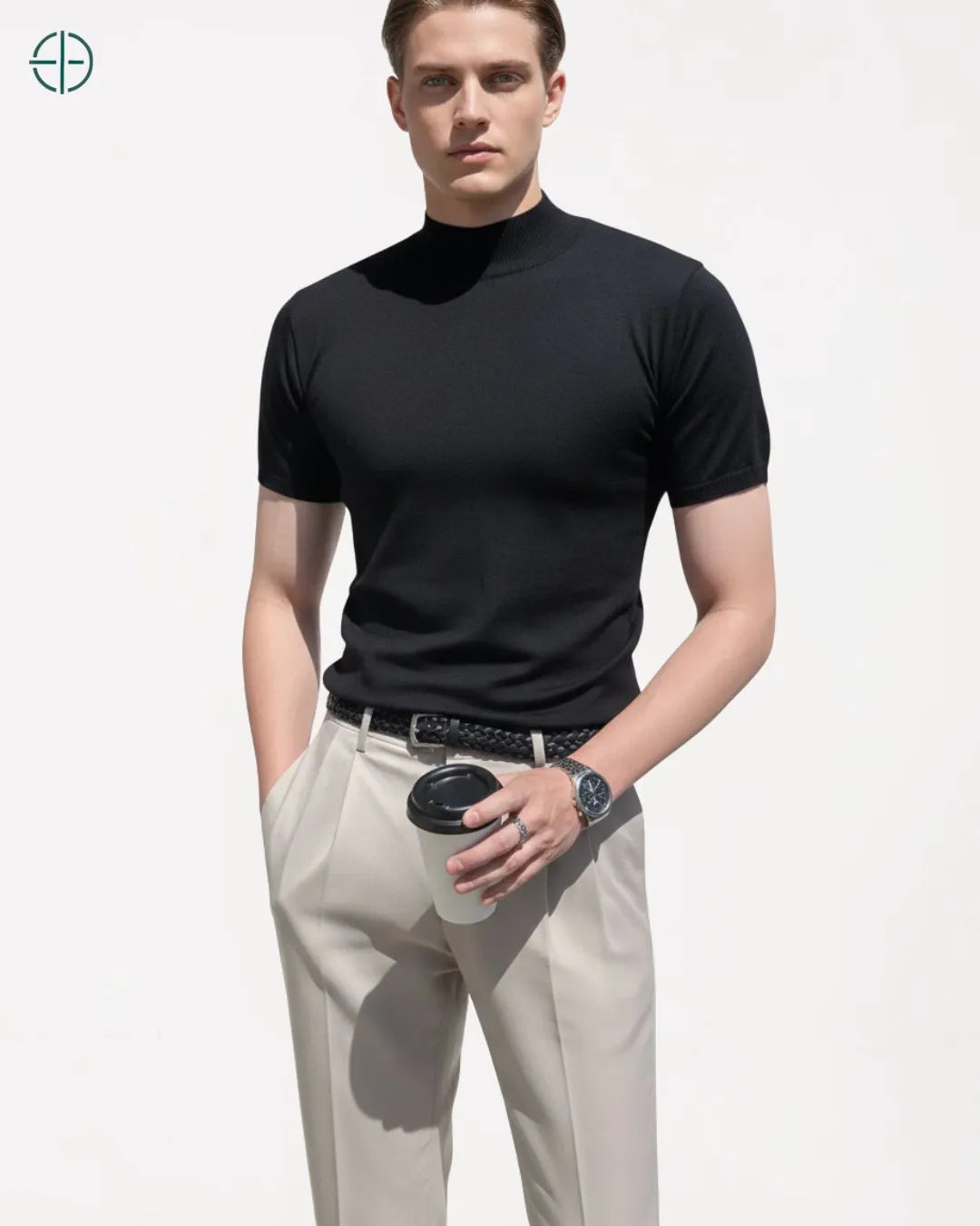 Camisa Masculina Gola Alta | Rest Money™