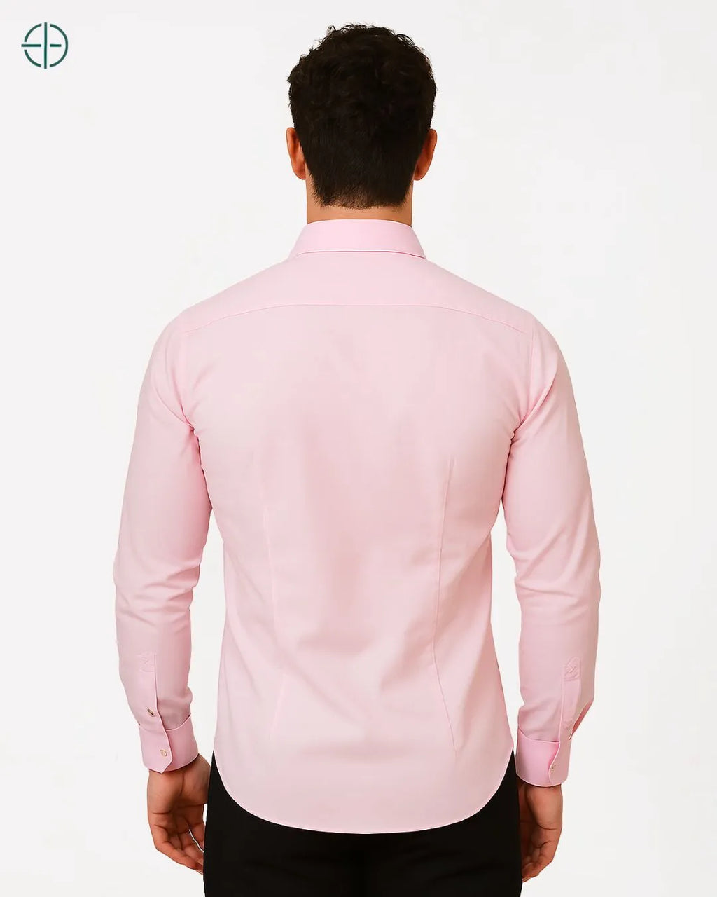 Camisa Social Masculina Slim Fit Manga Longa Rosa | Rest Money™