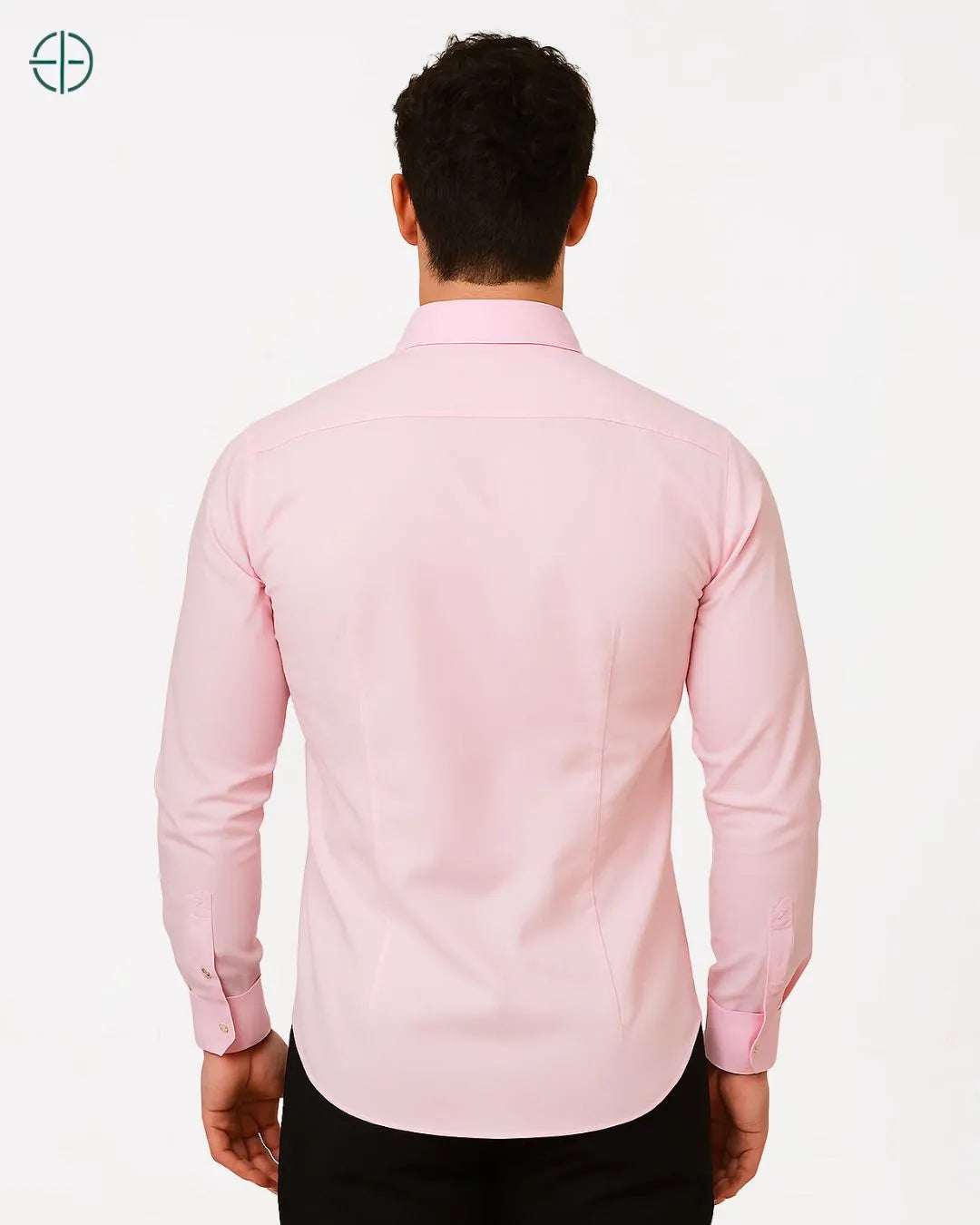 Camisa Social Masculina Slim Fit Manga Longa Rosa | Rest Money™