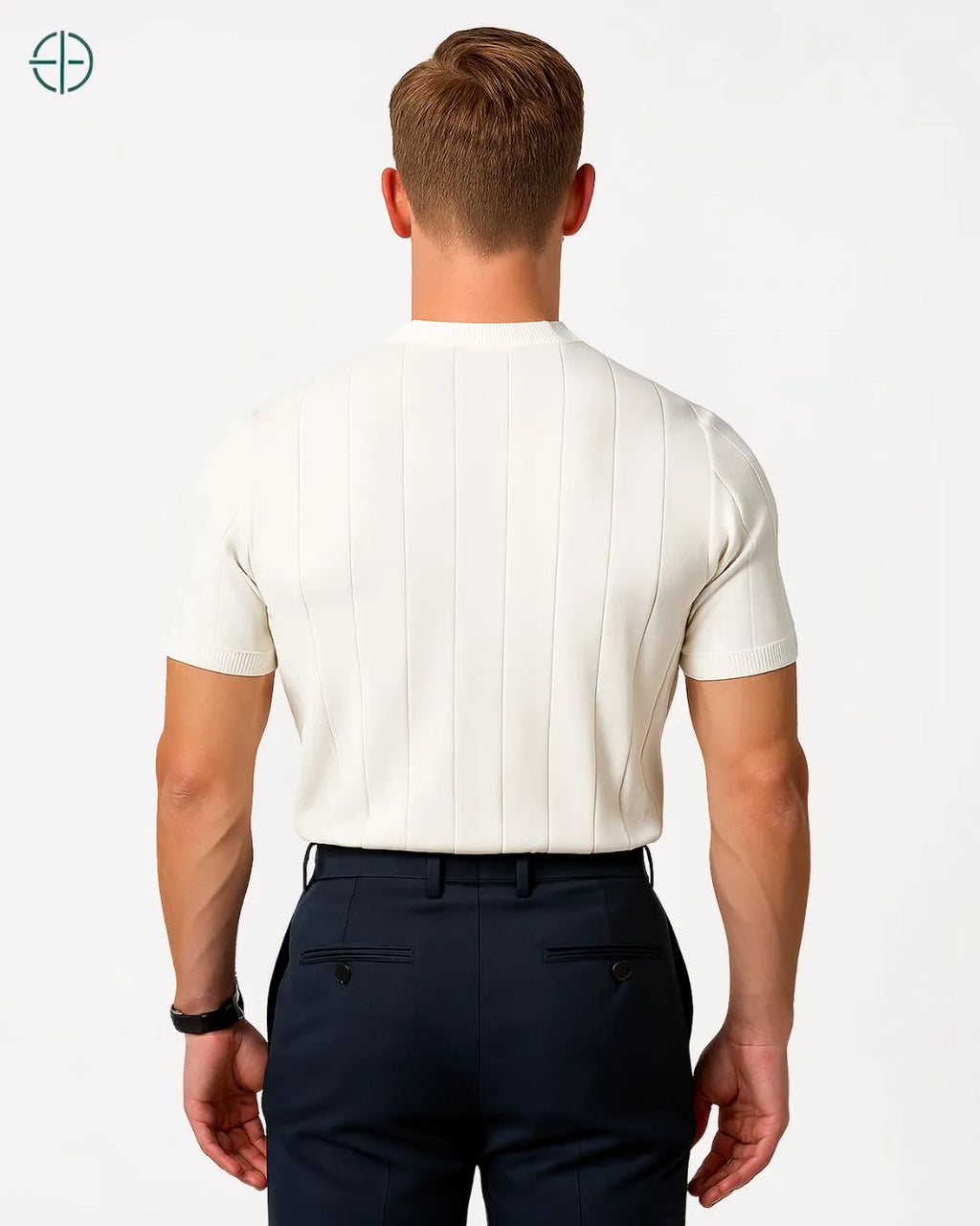 Camiseta Canelada Masculina Branca | Rest Money™