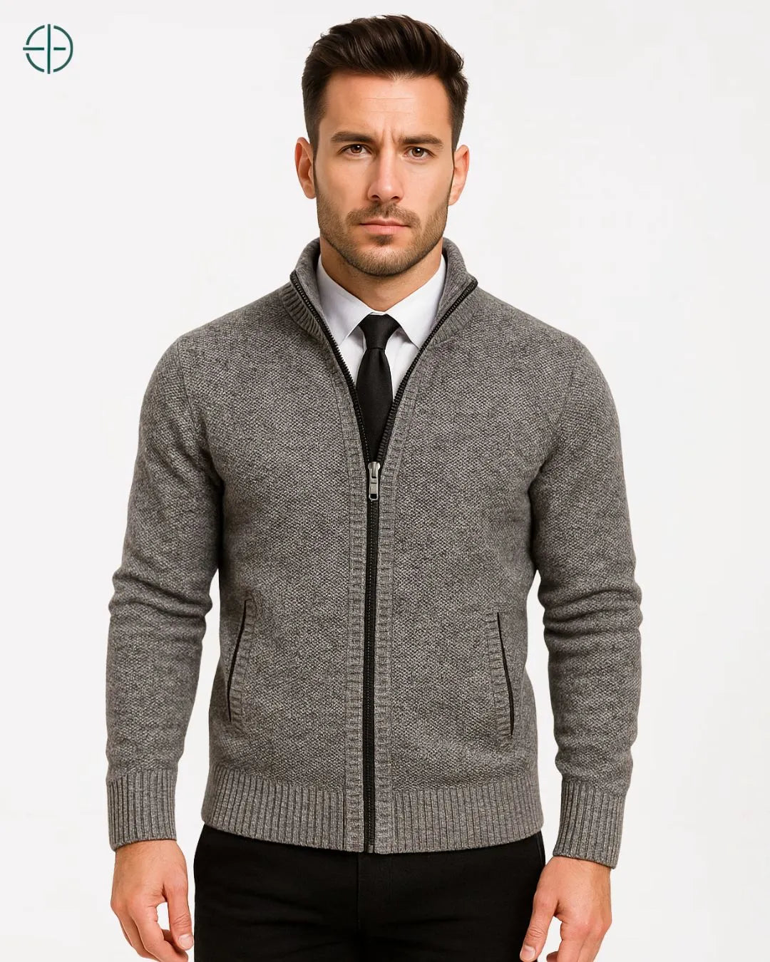 Casaco Suéter Cinza Claro | Rest Money™