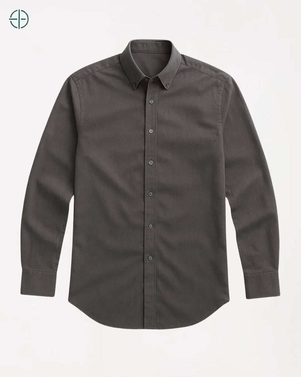 Camisa Social Masculina Slim Fit Manga Longa Cinza | Rest Money™