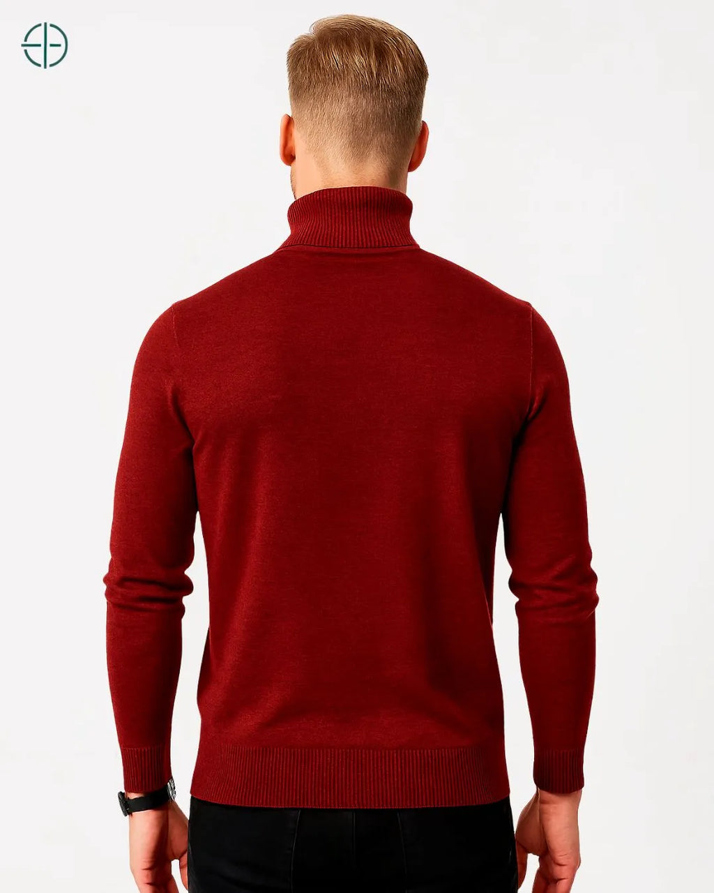 Suéter Gola Alta Masculino Vermelho | Rest Money™