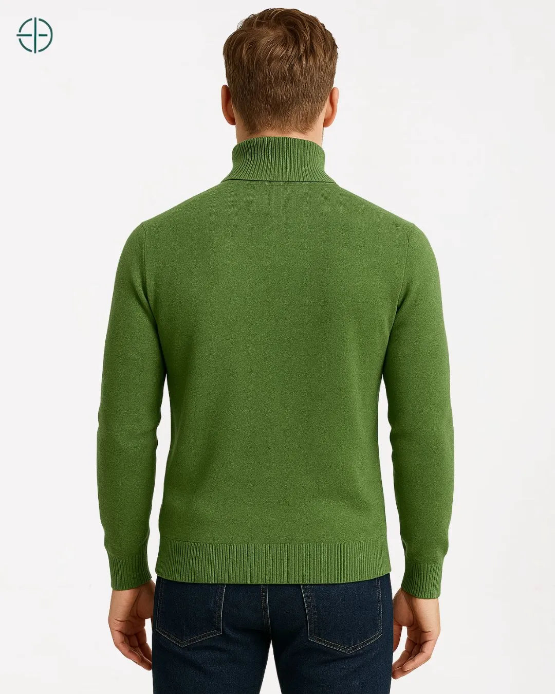 Suéter Gola Alta Masculino Verde | Rest Money™