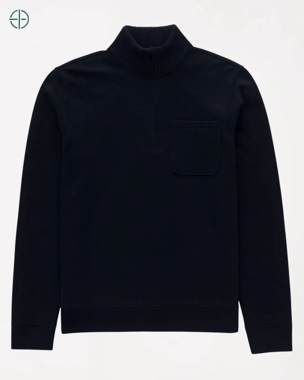 Suéter Gola Alta Masculino Preto | Rest Money™