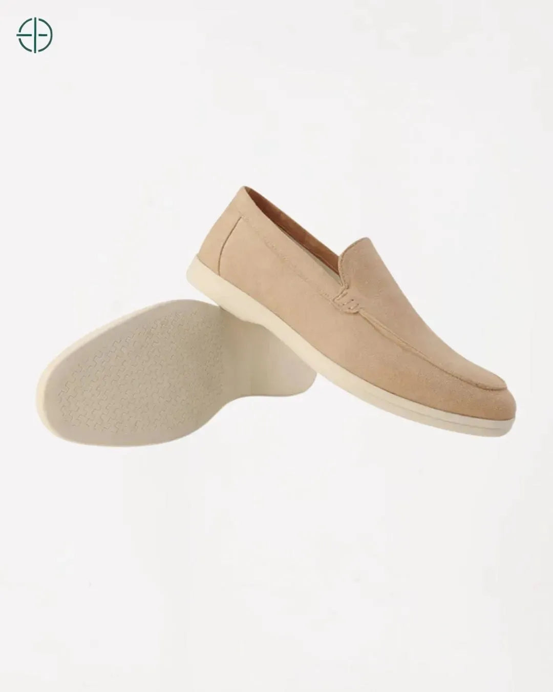 Mocassim de Camurça Old Money Marrom Claro | Rest Money™