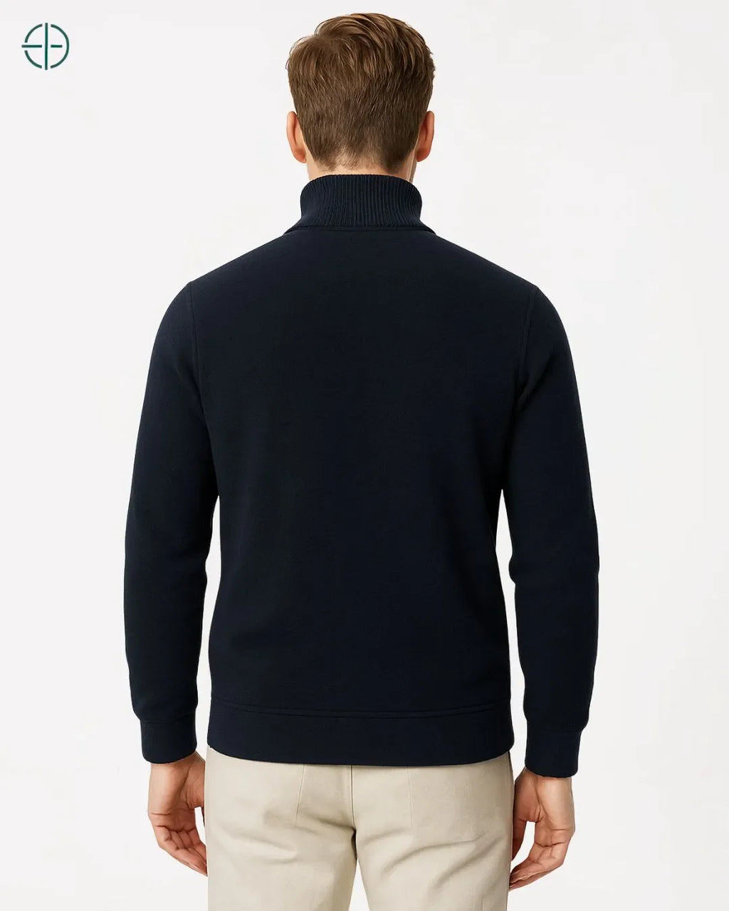 Suéter Gola Alta Masculino Preto | Rest Money™