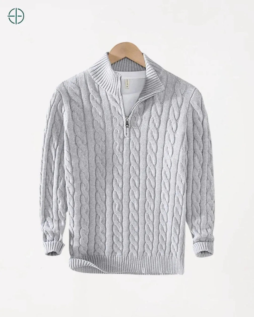 Suéter Verbier Meio Zipper Cinza | Rest Money™