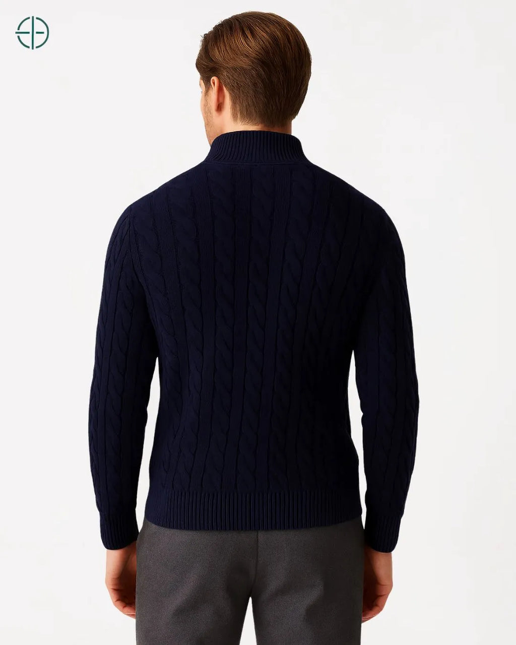 Suéter Verbier Meio Zipper Azul Marinho | Rest Money™