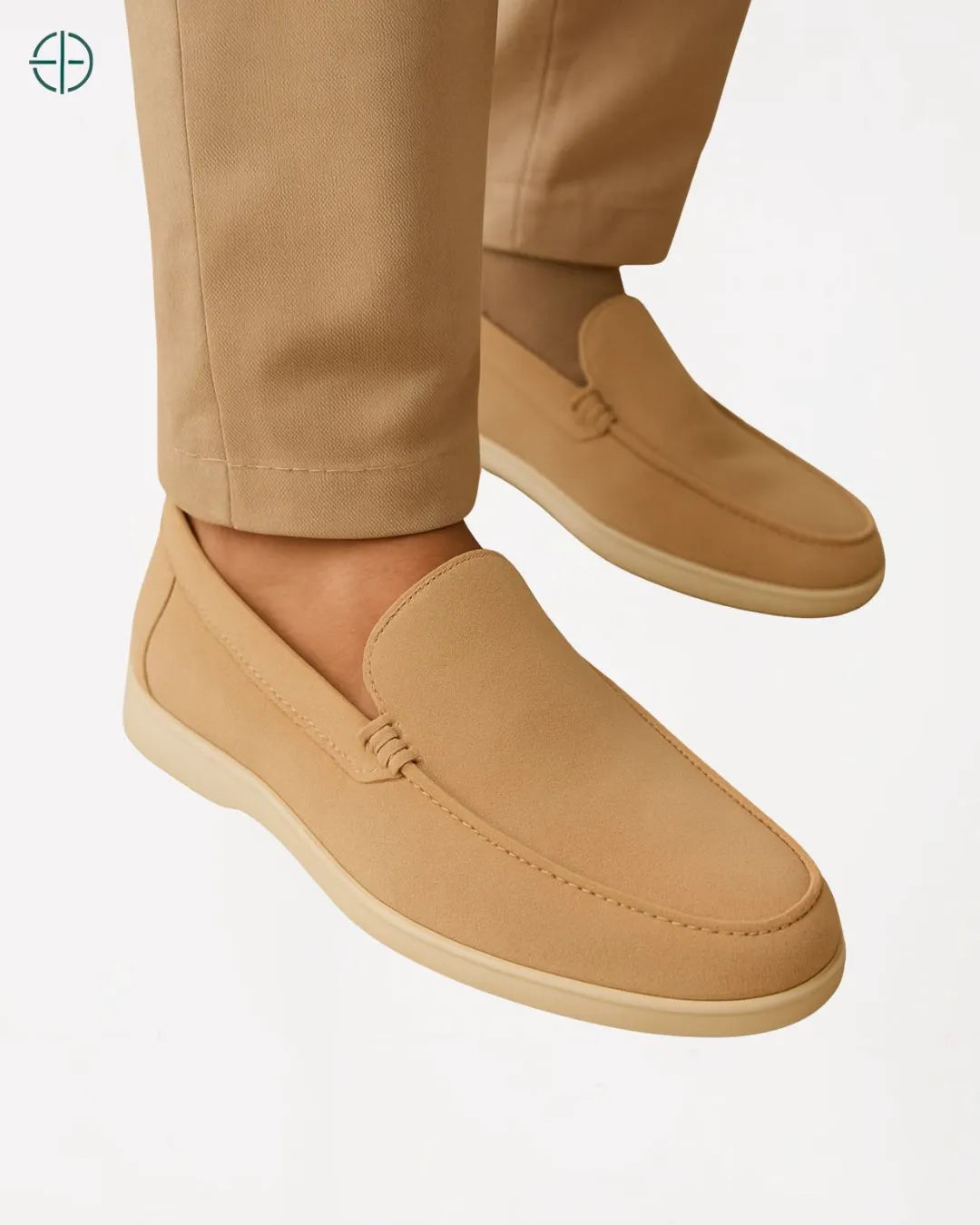 Mocassim de Camurça Old Money Marrom Claro | Rest Money™