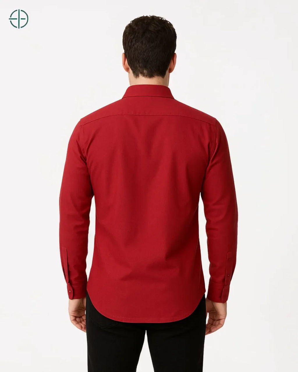 Camisa Social Masculina Slim Fit Manga Longa Vinho | Rest Money™