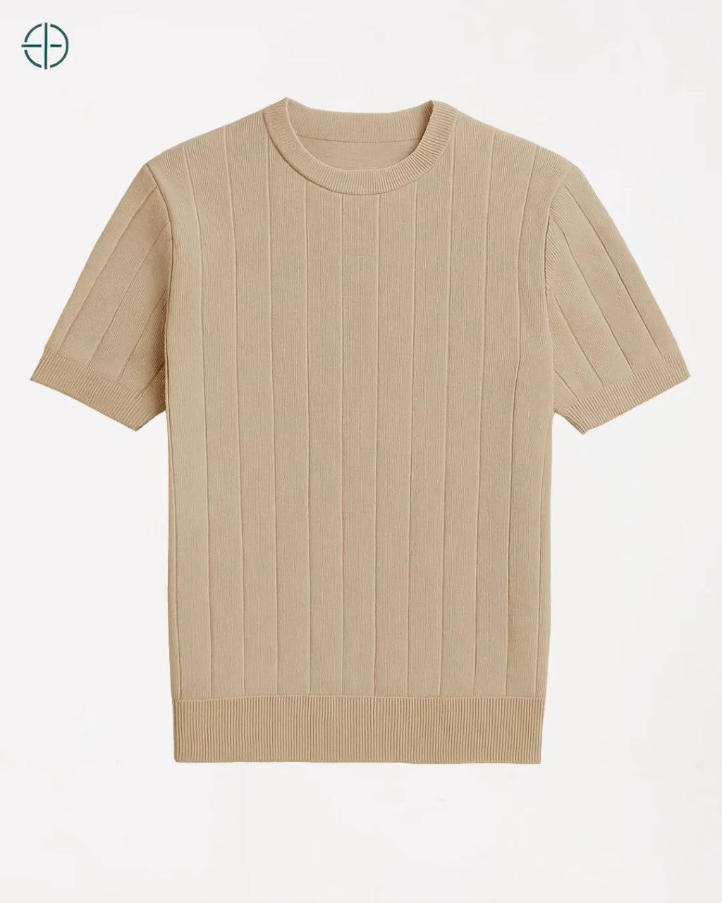 Camiseta Canelada Masculina Bege | Rest Money™