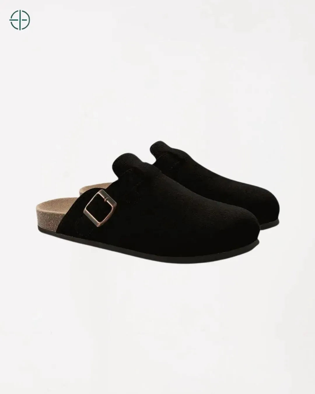 Tamanco de Camurça Old Money Preto | Rest Money™