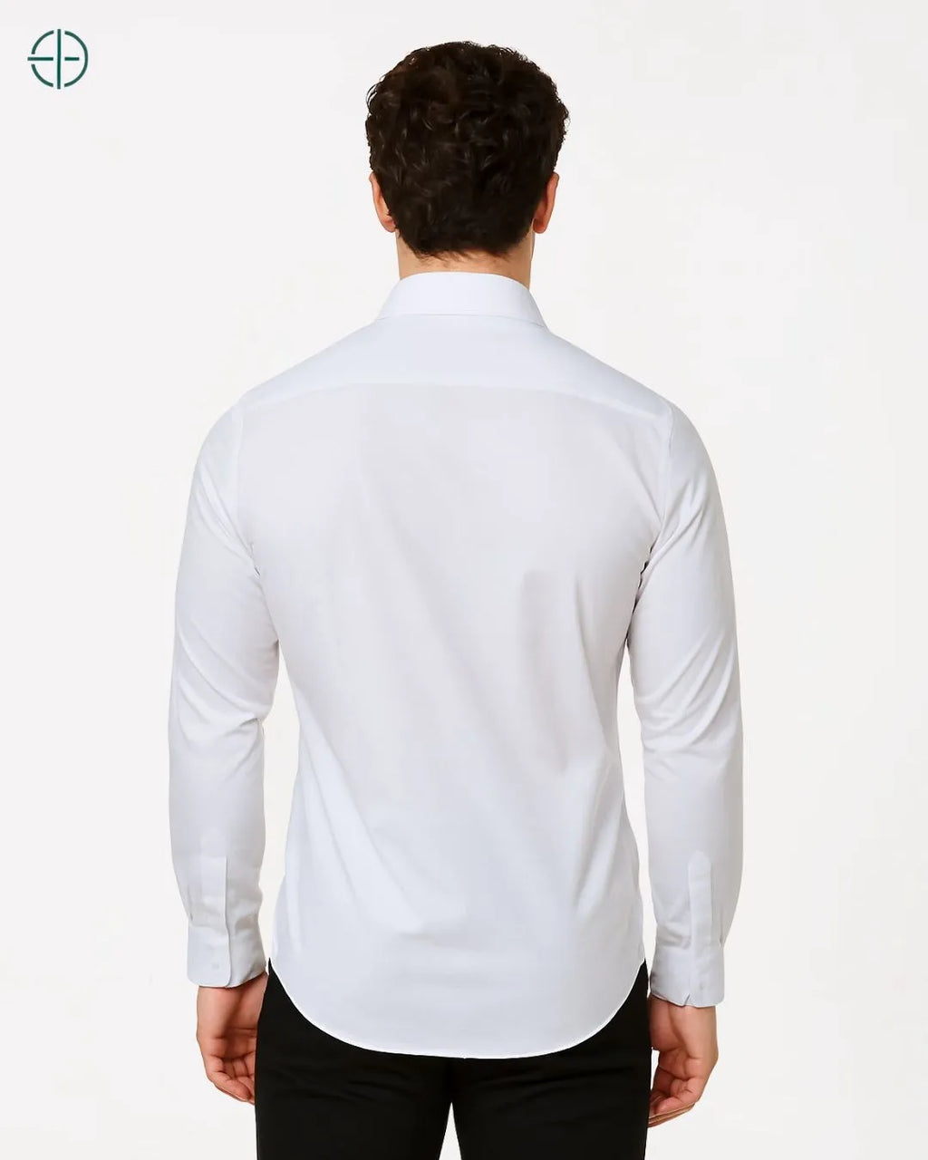 Camisa Social Masculina Slim Fit Manga Longa Branco | Rest Money™