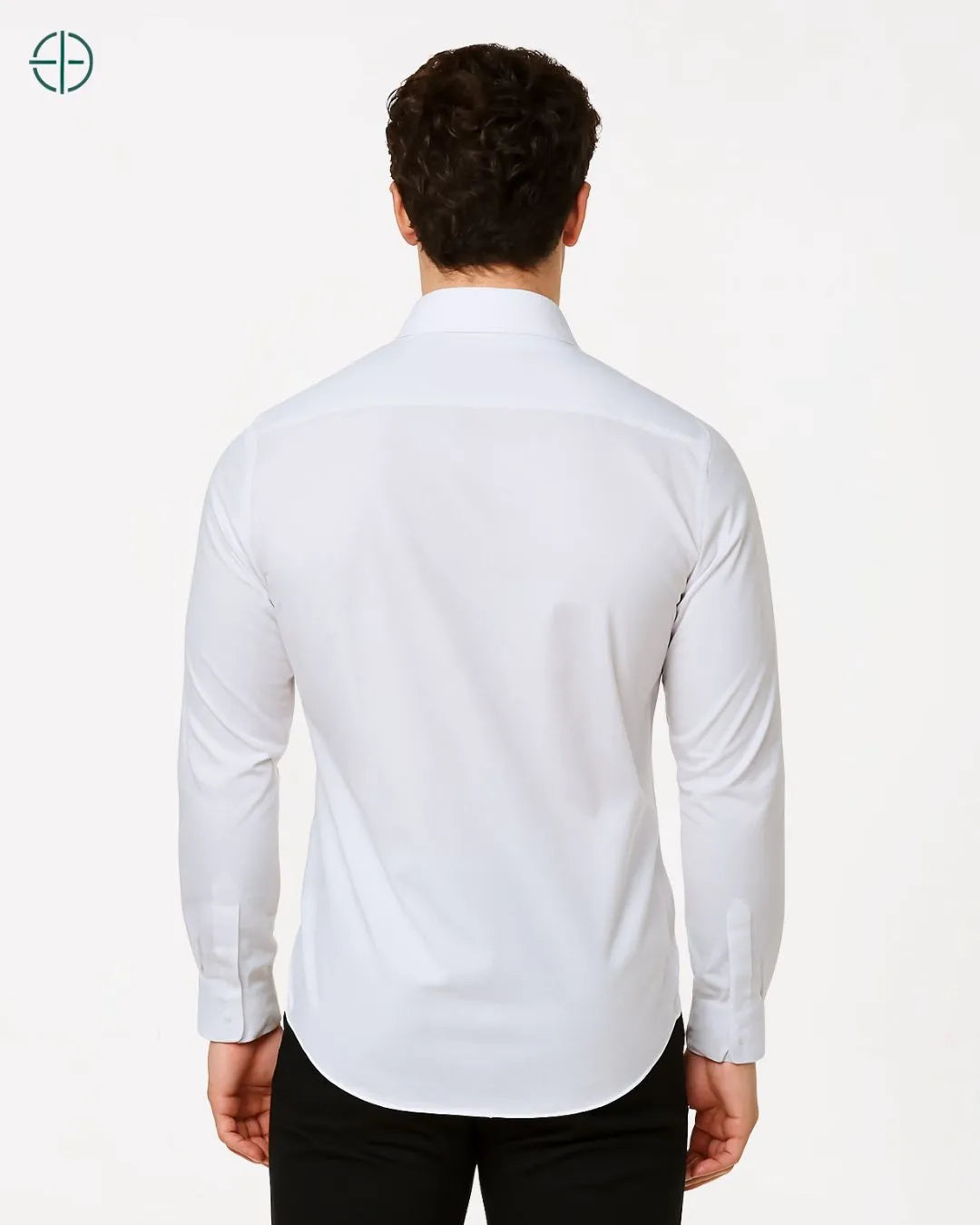 Camisa Social Masculina Slim Fit Manga Longa Branco | Rest Money™