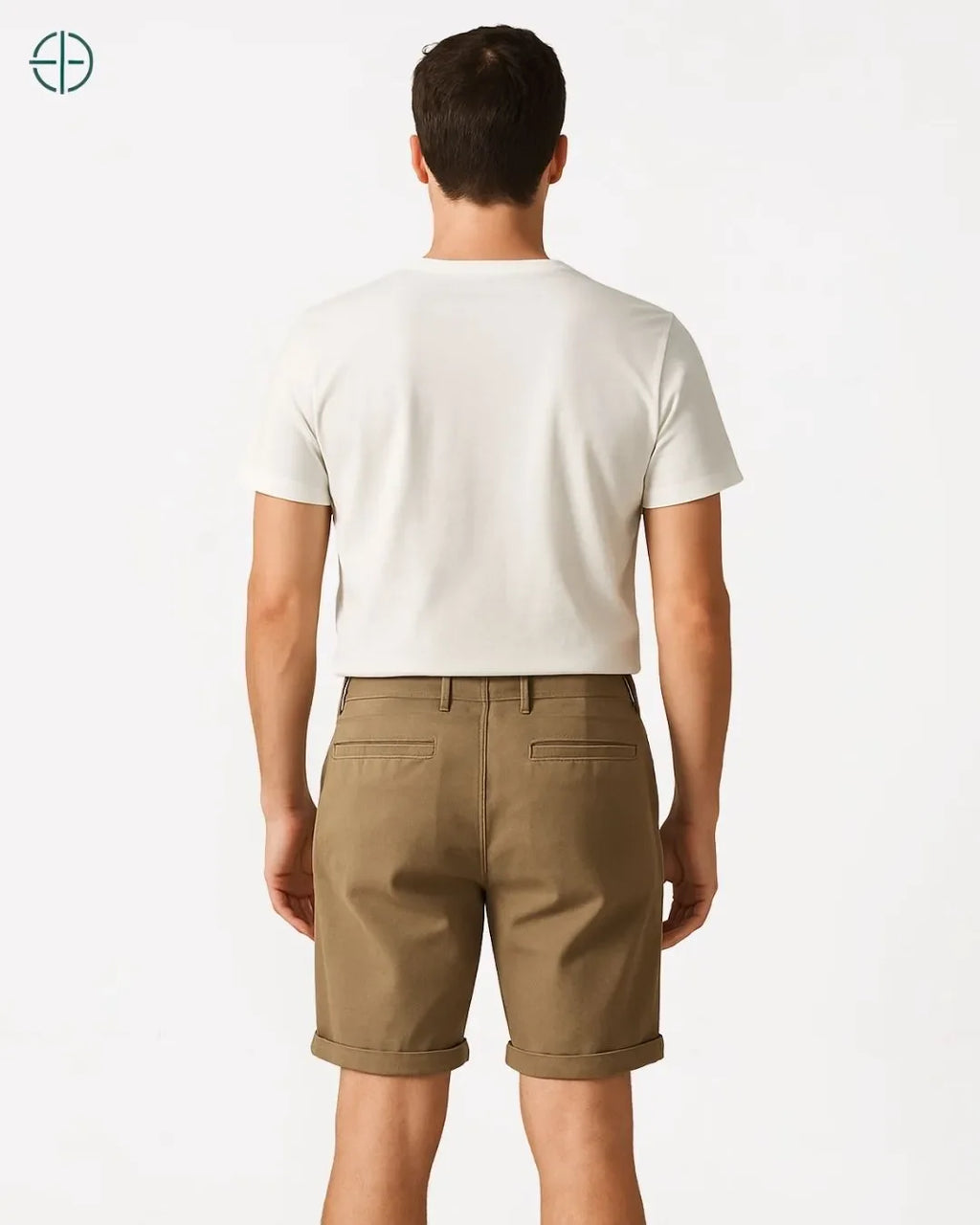 Bermuda 100% Linho Marrom Masculina | Rest Money™