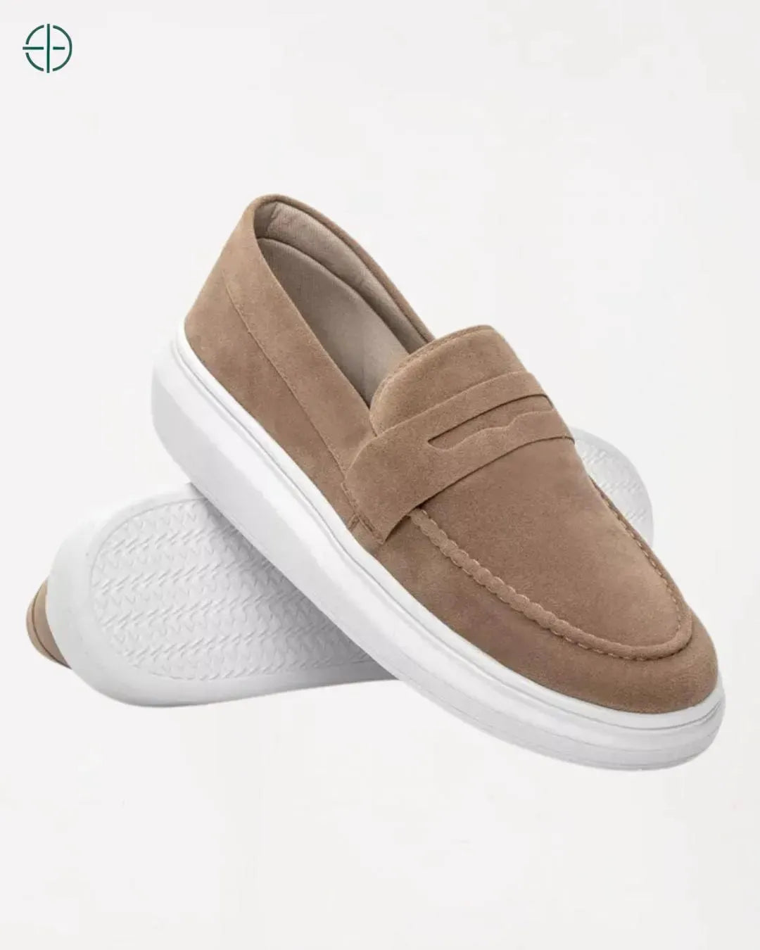 Mocassim de Camurça Masculino Bege | Rest Money™