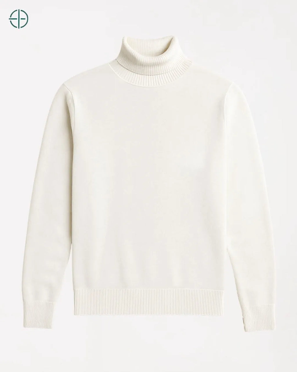 Suéter Gola Alta Masculino Branco | Rest Money™