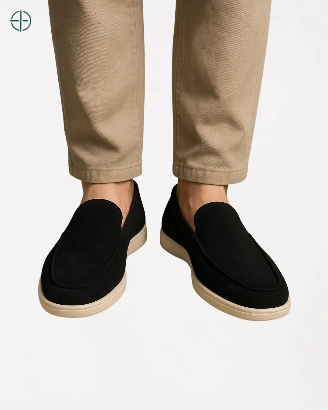 Mocassim de Camurça Old Money Preto | Rest Money™