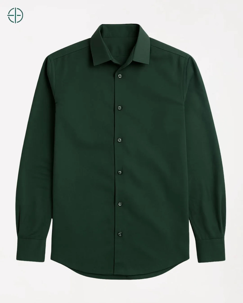 Camisa Social Masculina Slim Fit Manga Longa Verde | Rest Money™