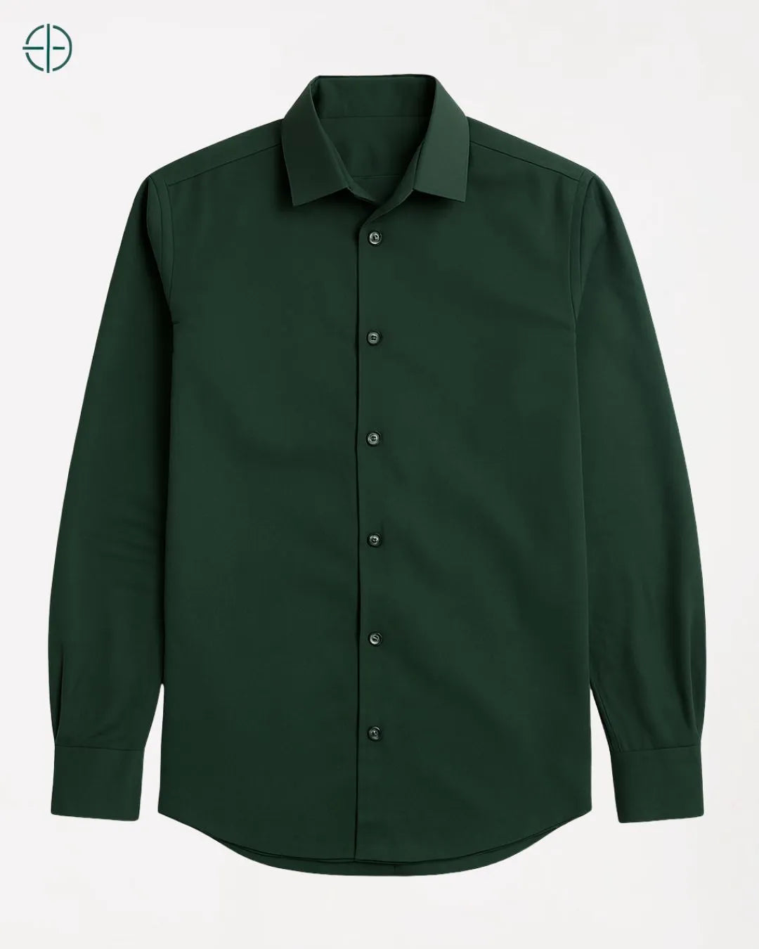 Camisa Social Masculina Slim Fit Manga Longa Verde | Rest Money™