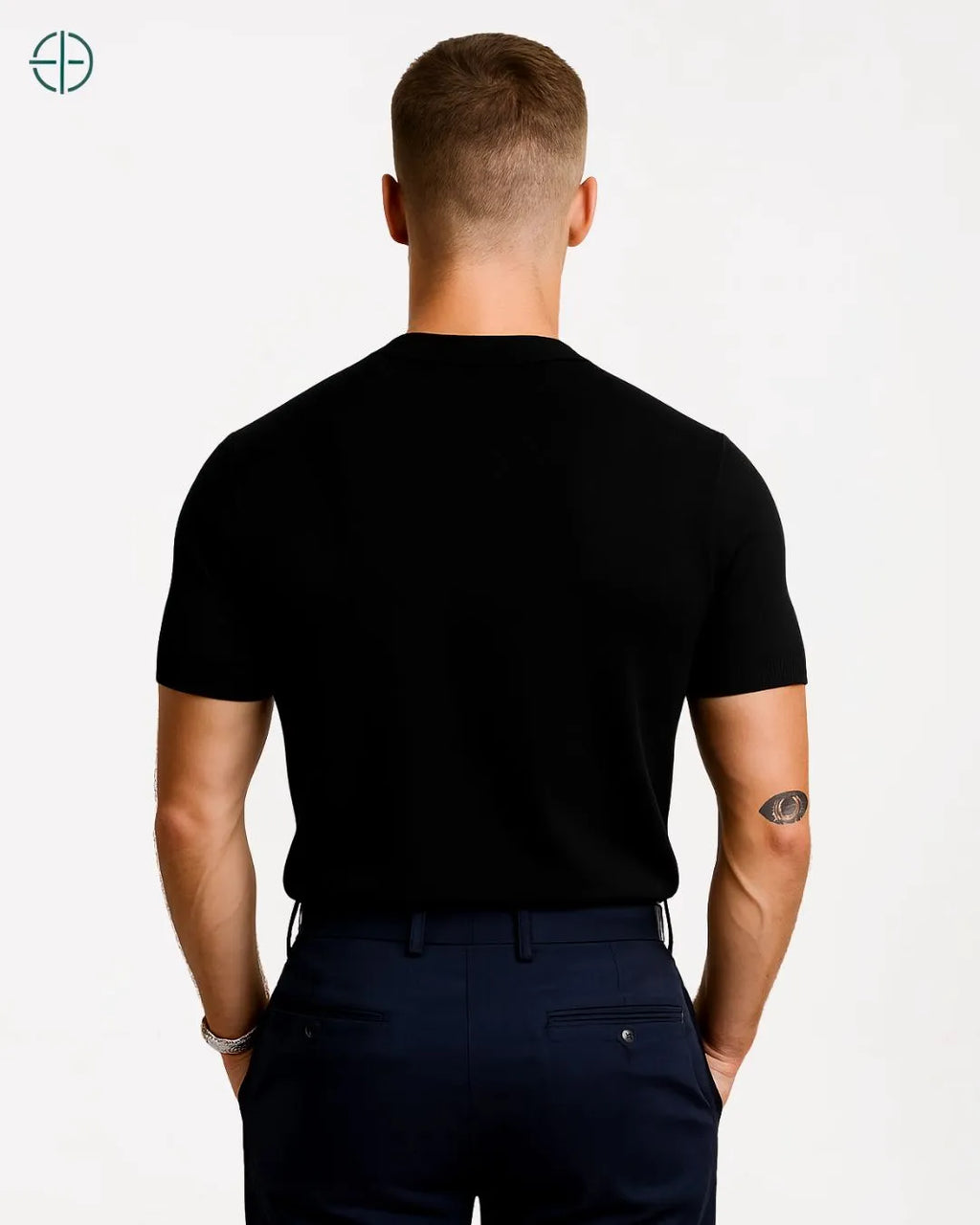 Camiseta Canelada Masculina Preta | Rest Money™