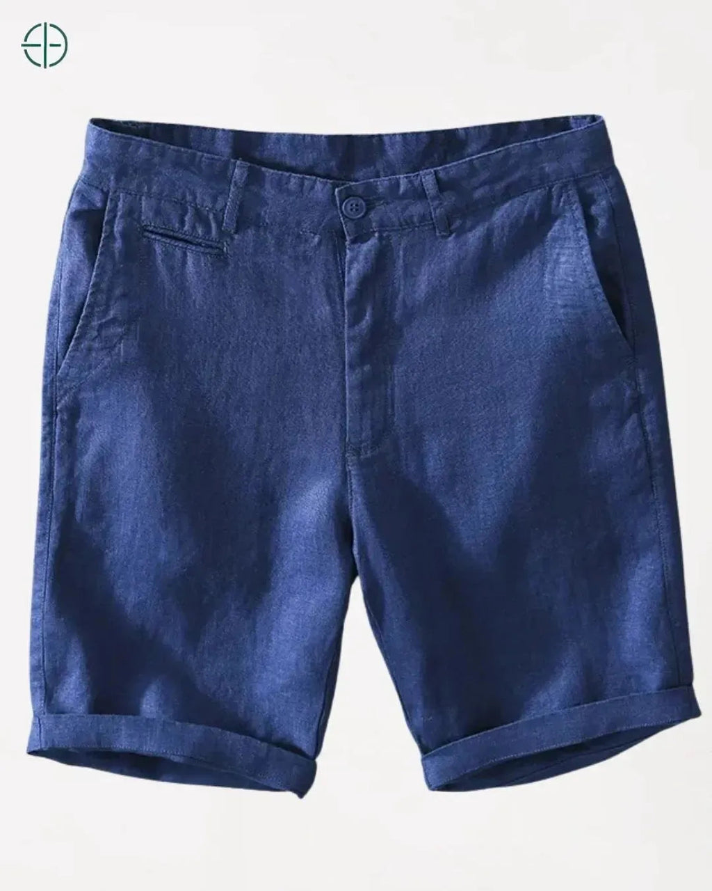 Bermuda 100% Linho Azul Masculina | Rest Money™