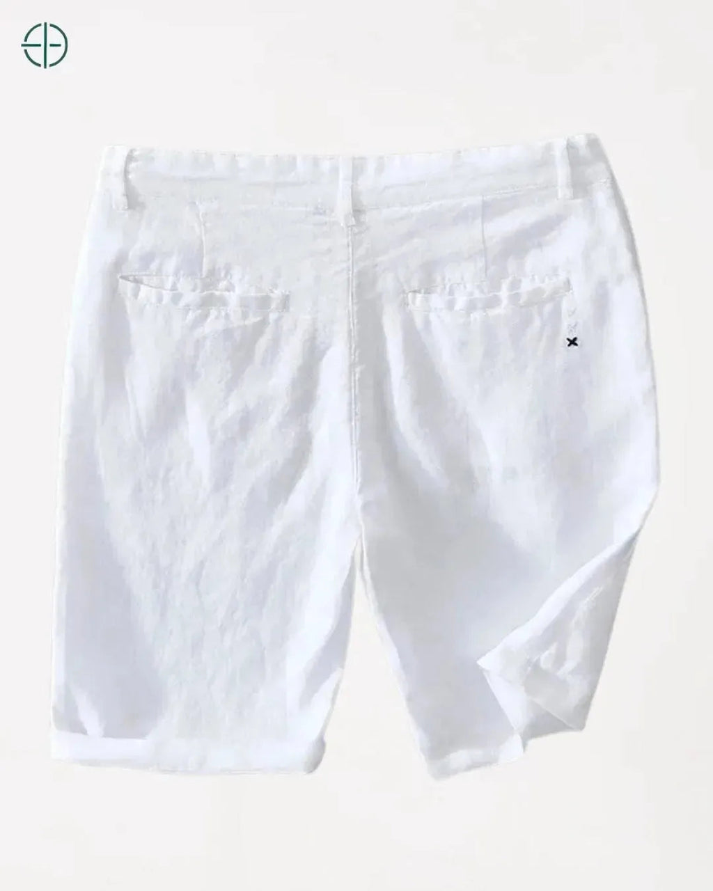 Bermuda 100% Linho Branco Masculina | Rest Money™