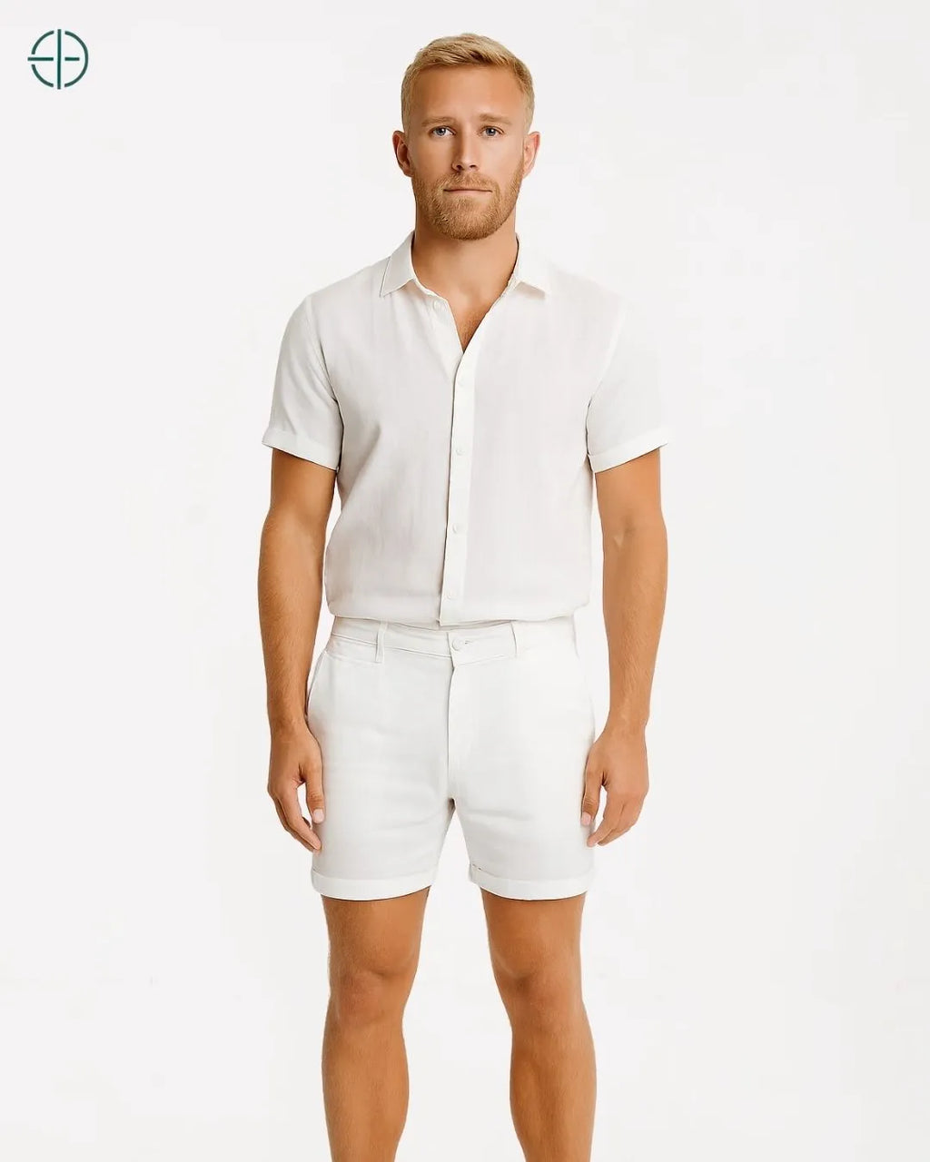 Bermuda 100% Linho Belga Masculino | Rest Money™