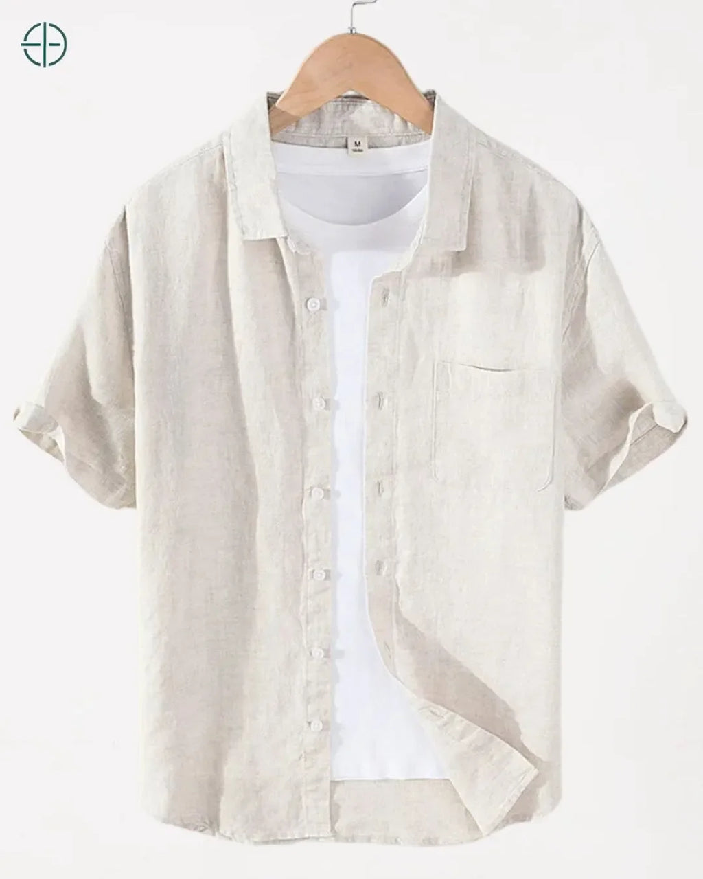 Camisa 100% Linho Belga Manga Curta | Rest Money™