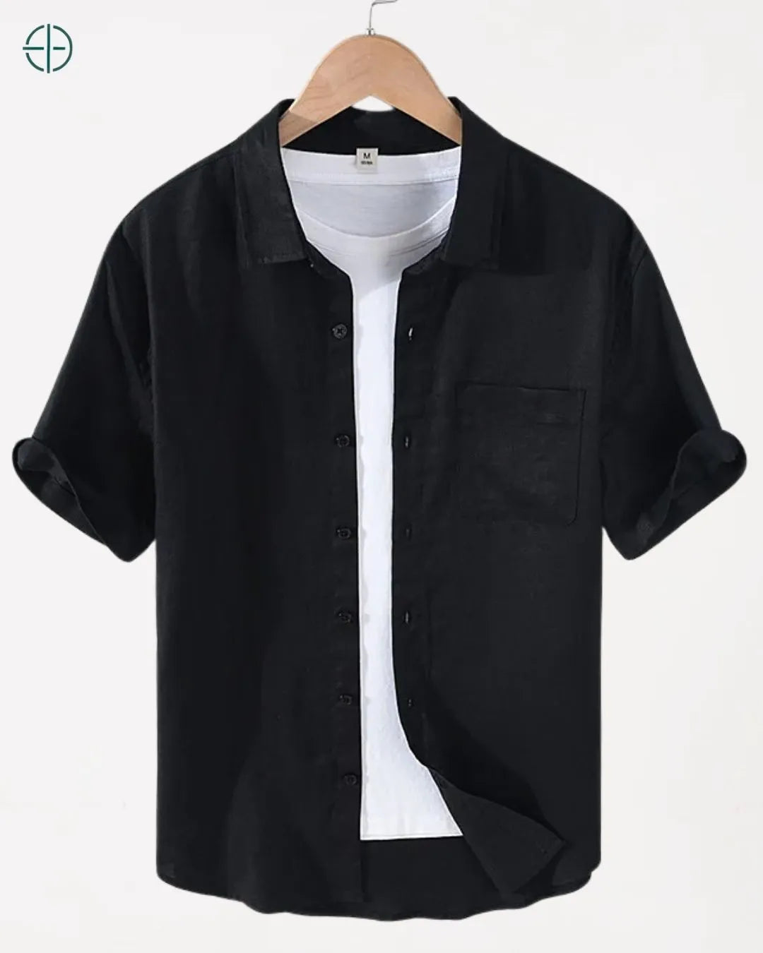 Camisa 100% Linho Belga Manga Curta | Rest Money™