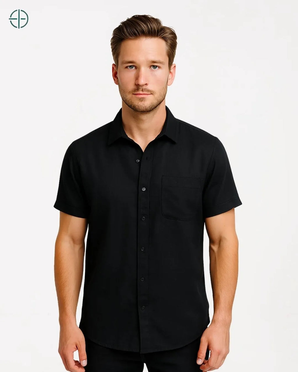 Camisa 100% Linho Belga Manga Curta | Rest Money™