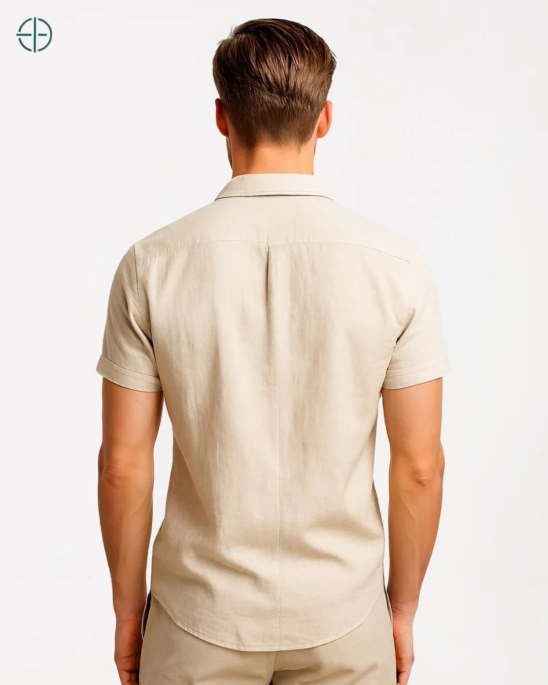 Camisa 100% Linho Belga Manga Curta | Rest Money™