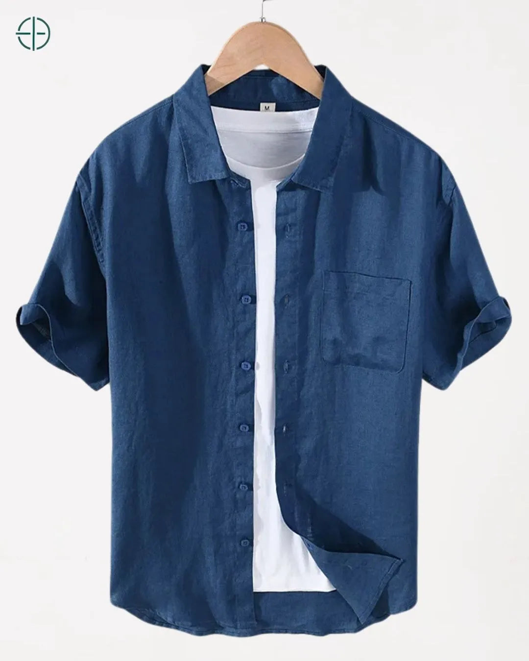 Camisa 100% Linho Belga Manga Curta | Rest Money™