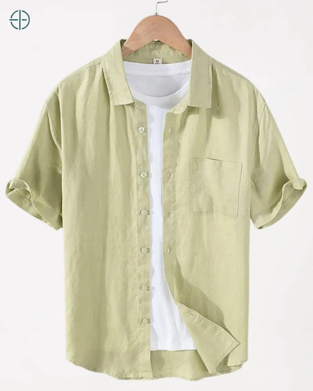 Camisa 100% Linho Belga Manga Curta | Rest Money™