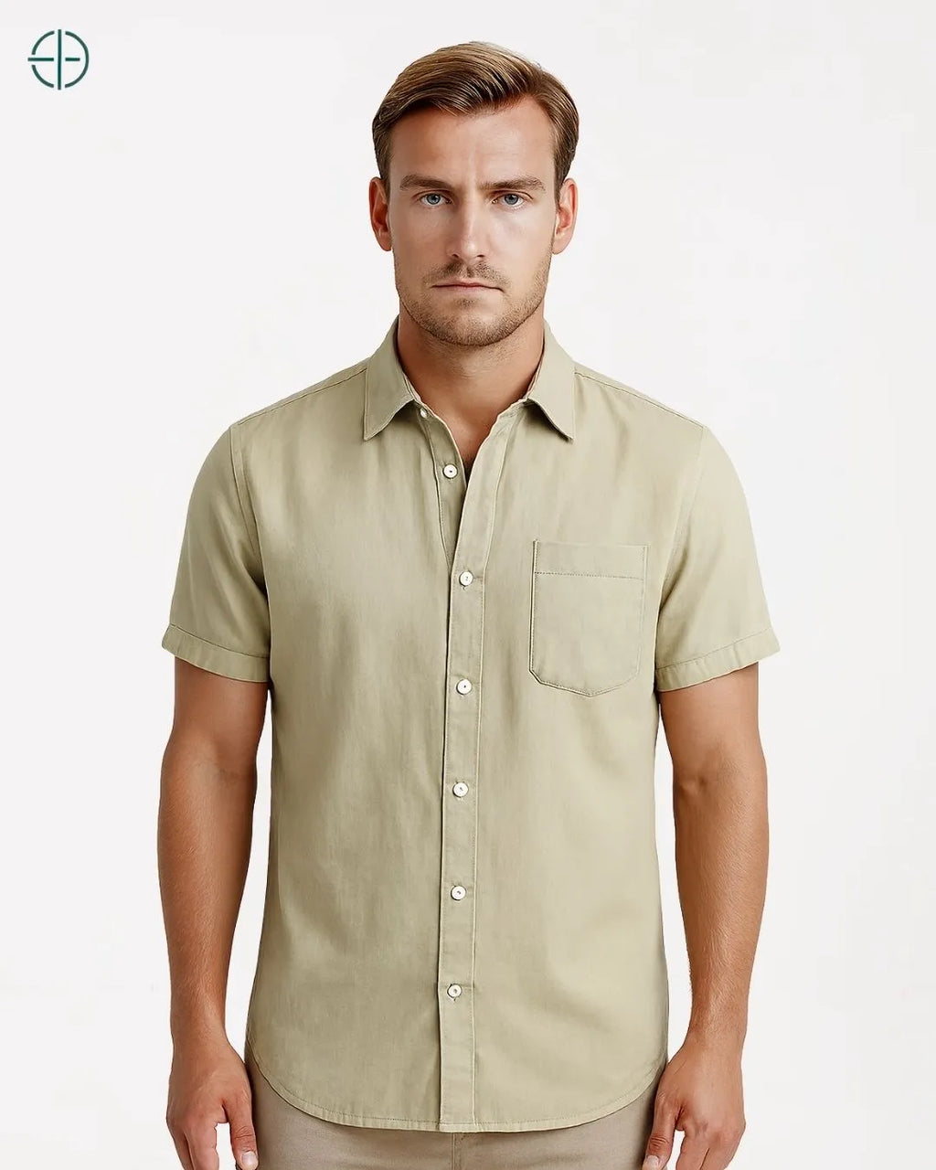 Camisa 100% Linho Belga Manga Curta | Rest Money™