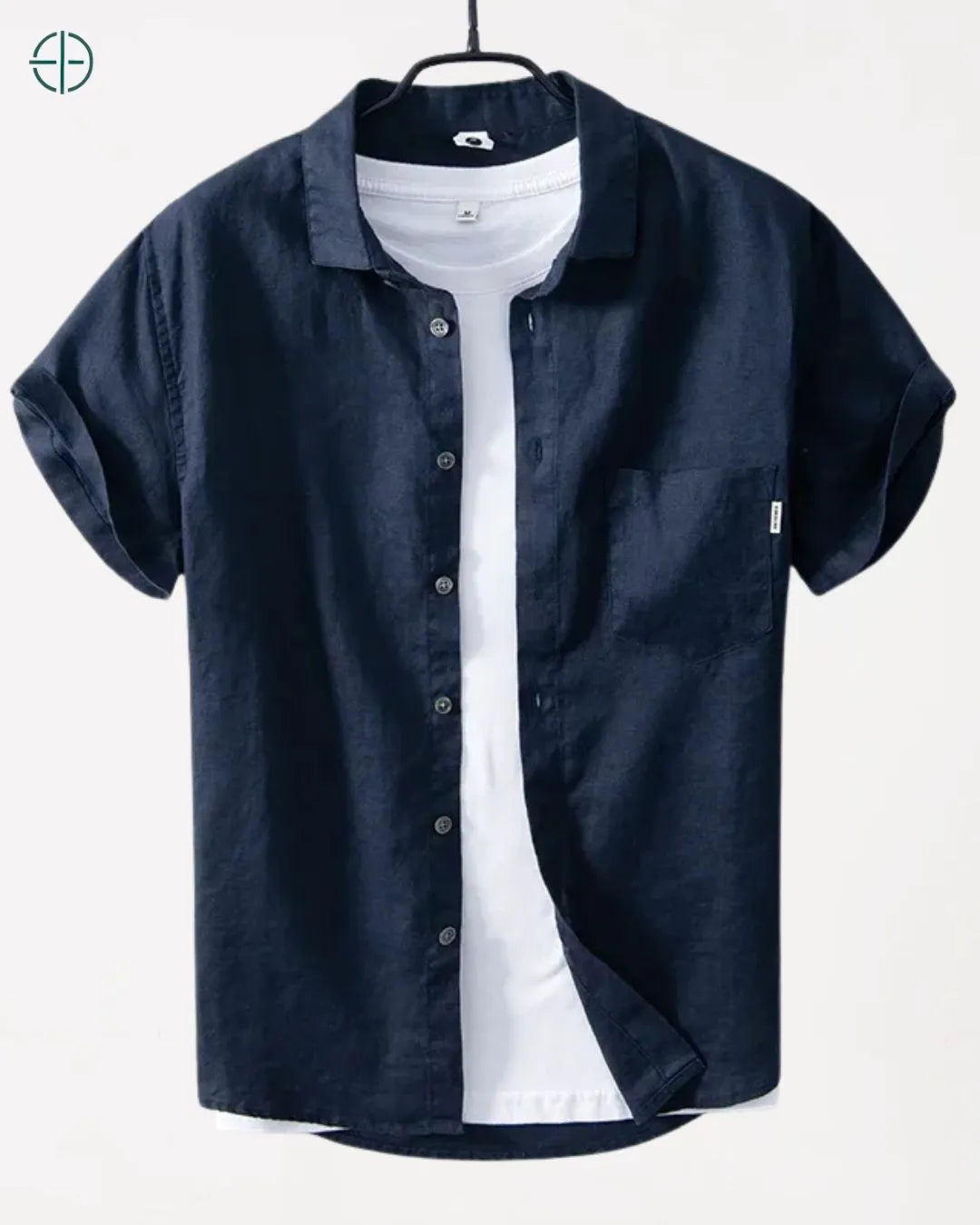 Camisa 100% Linho Belga Manga Curta | Rest Money™