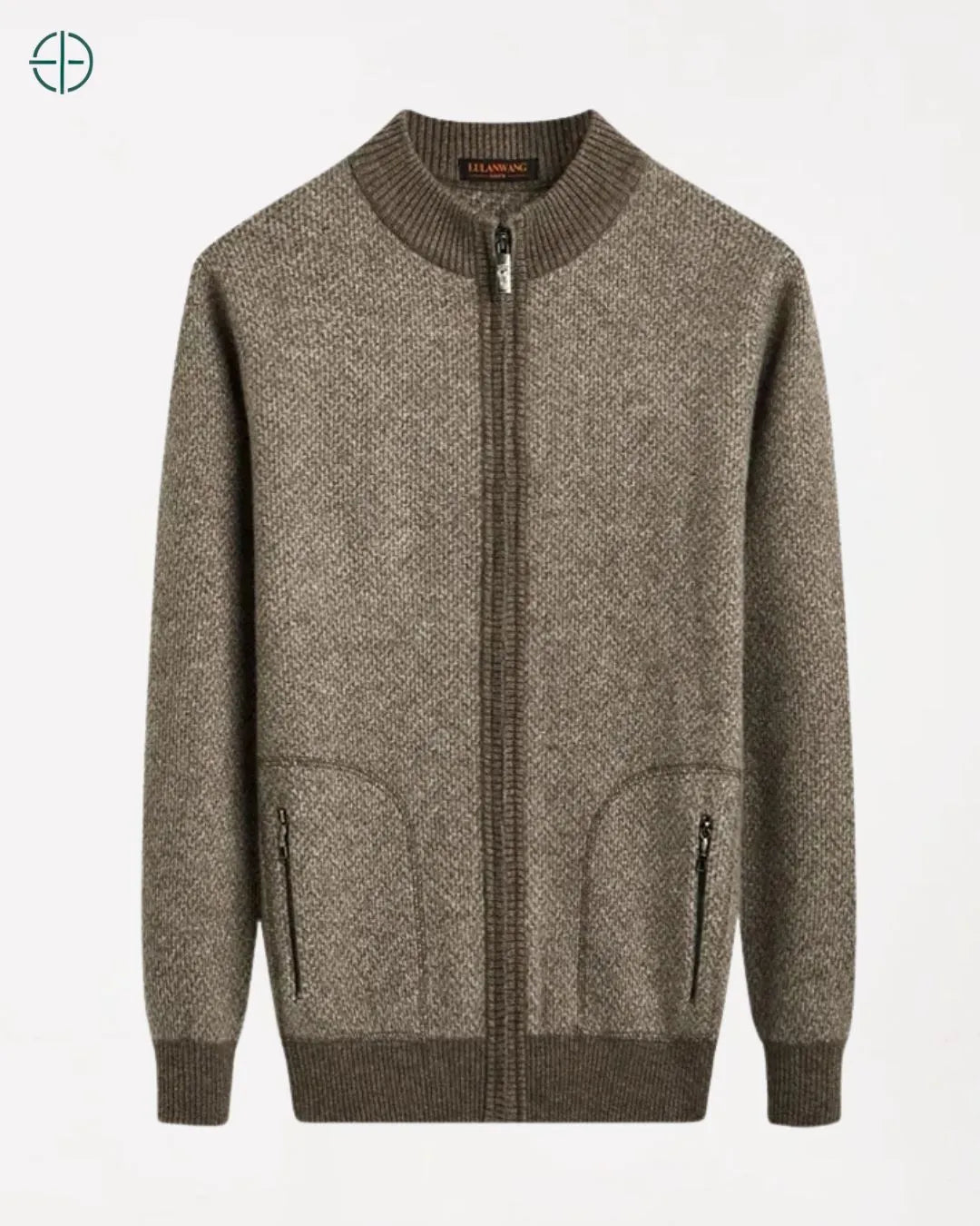 Cardigan com Bolso 100% Caxemira | Rest Money™