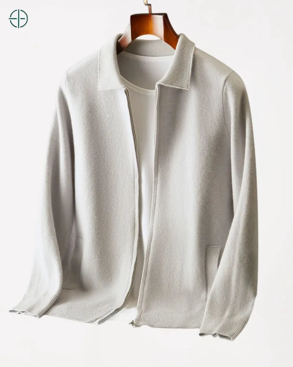 Cardigan Lapela 100% Caxemira Masculino | Rest Money™