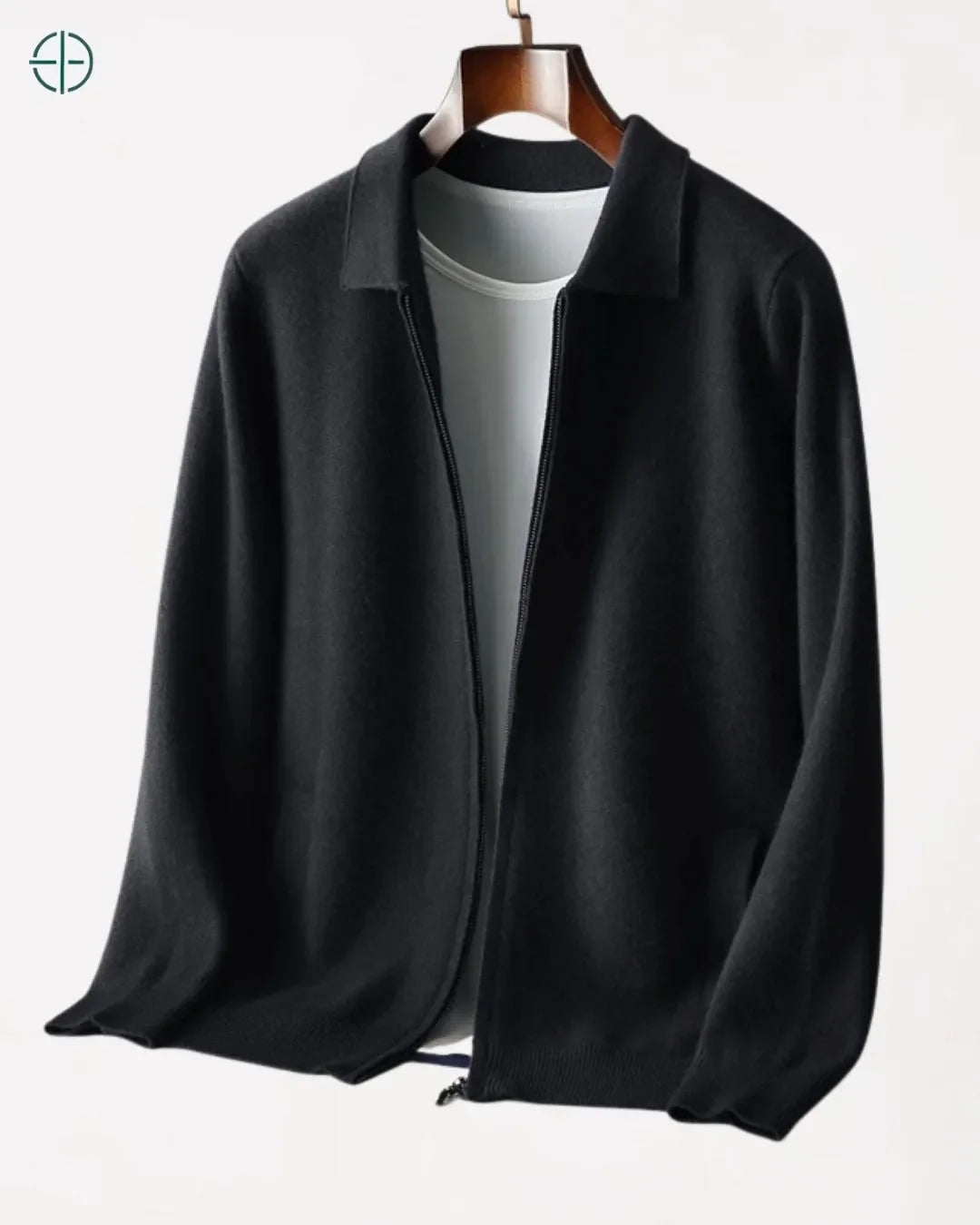 Cardigan Lapela 100% Caxemira Masculino | Rest Money™