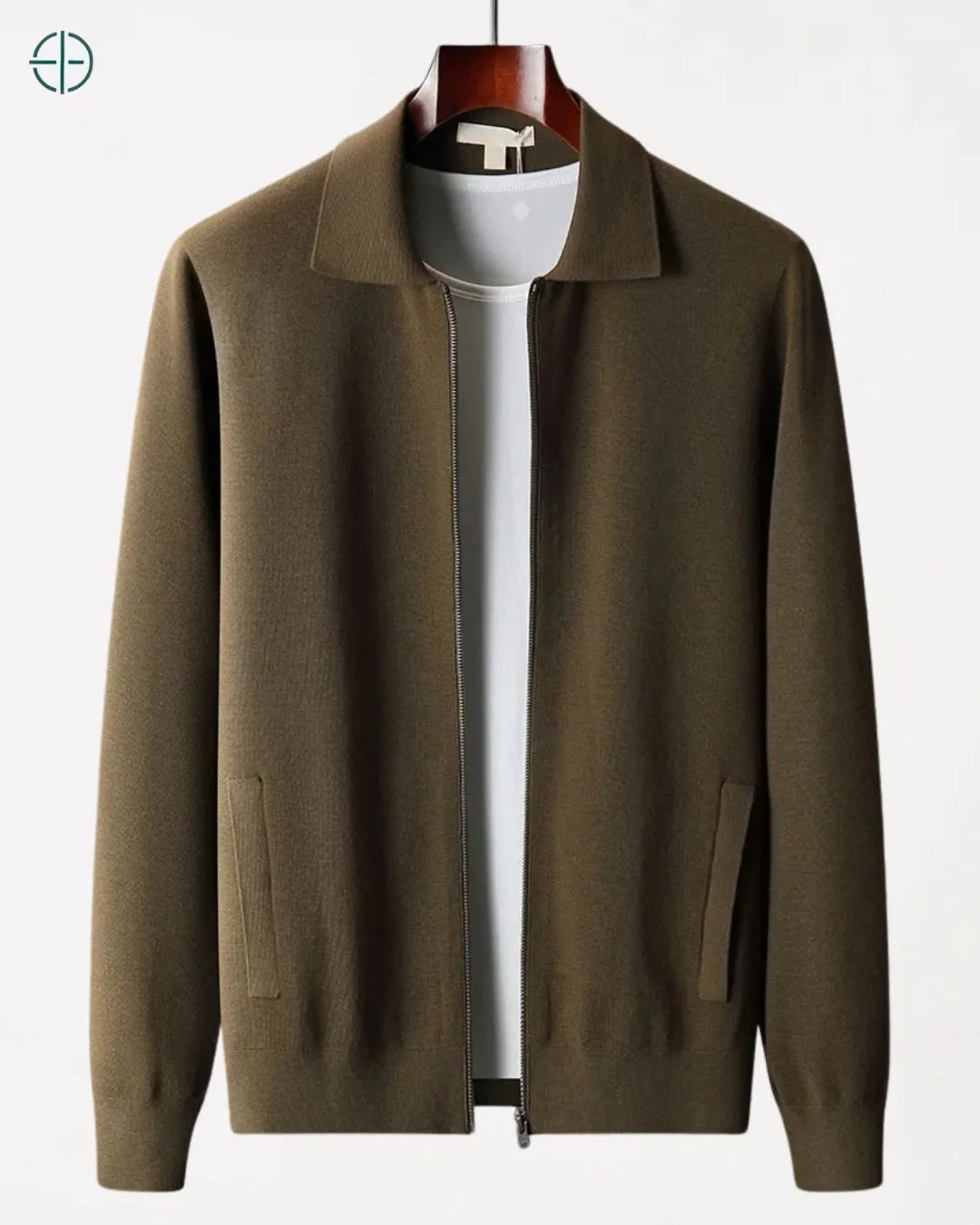 Cardigan Lapela 100% Caxemira Masculino | Rest Money™