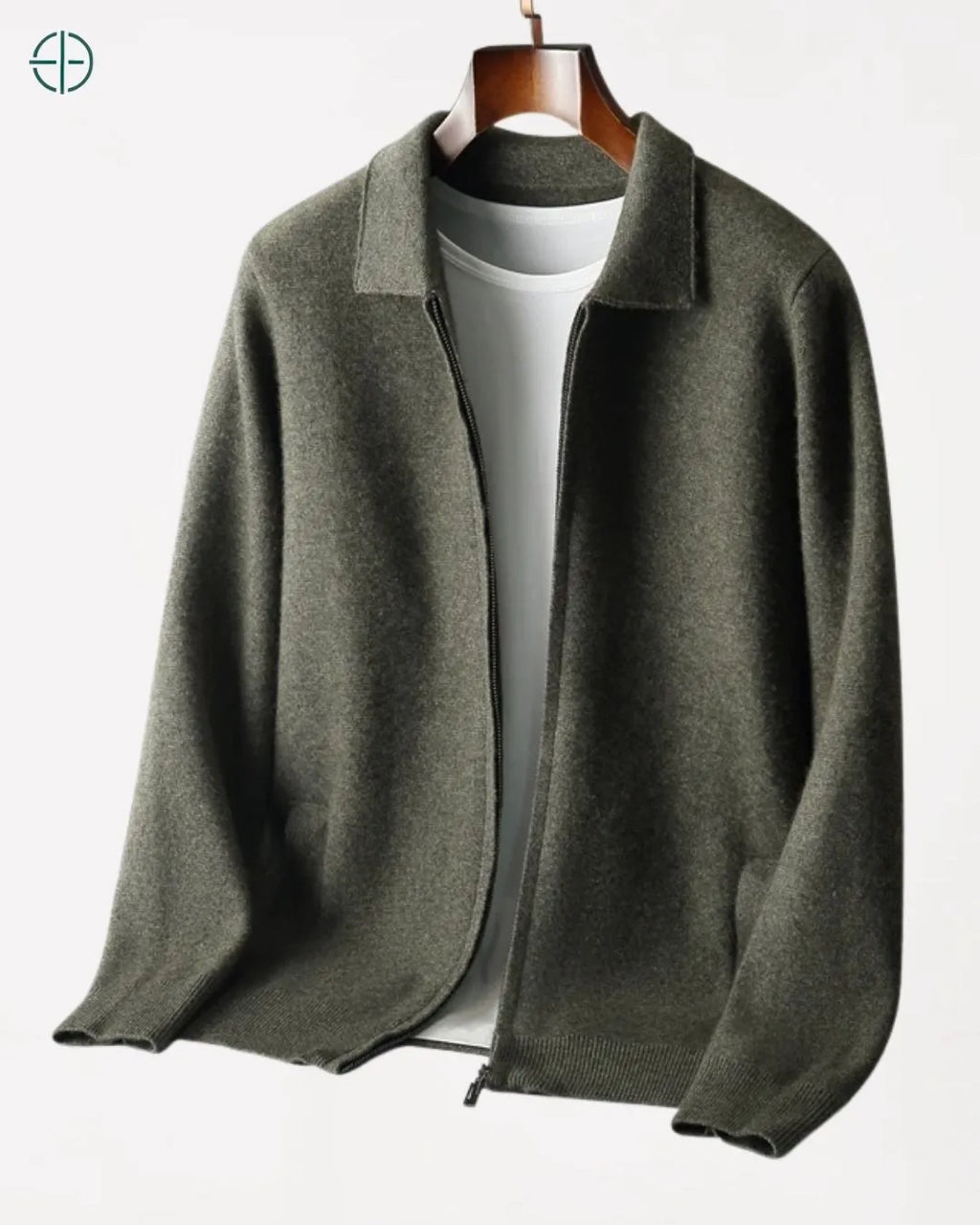 Cardigan Lapela 100% Caxemira Masculino | Rest Money™