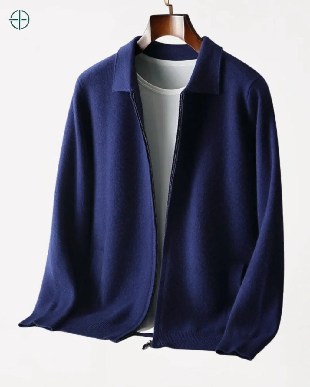 Cardigan Lapela 100% Caxemira Masculino | Rest Money™