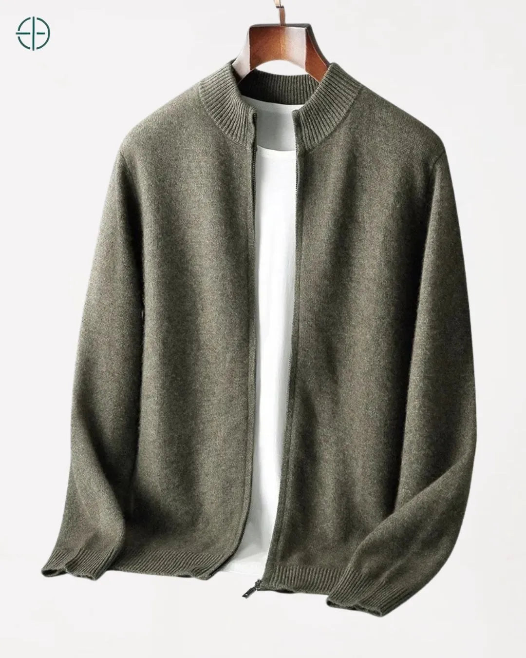 Cardigan Masculino Manga Longa 100% Caxemira | Rest Money™