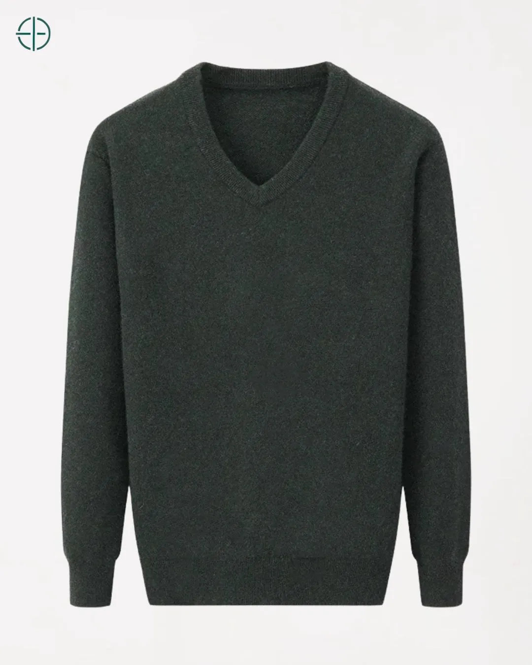 Casaco Engrossado Gola V 100% Caxemira | Rest Money™