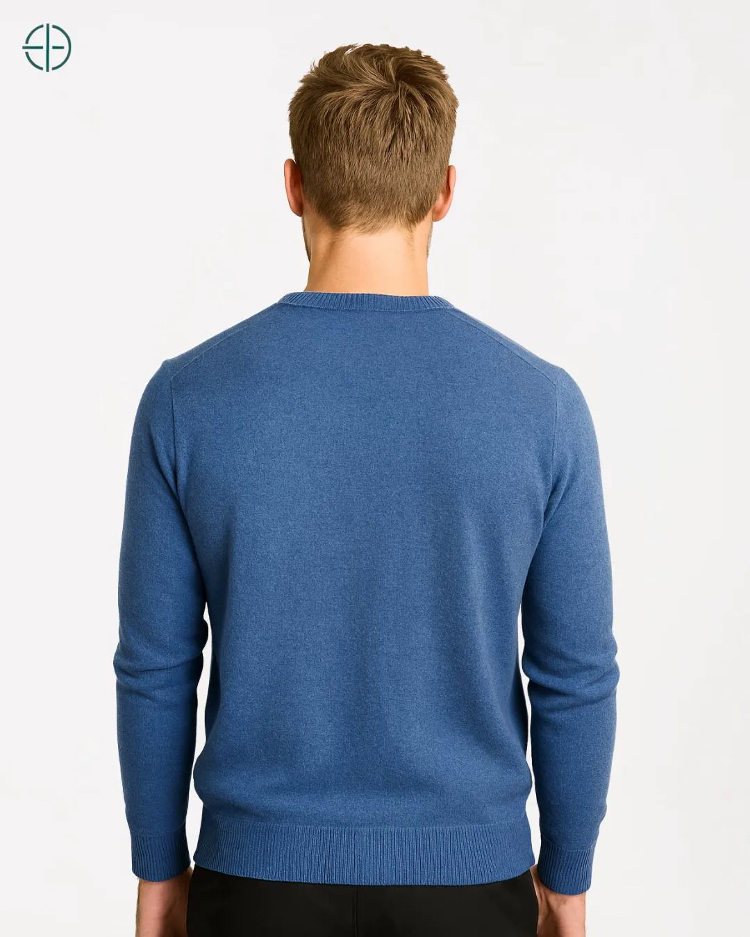 Casaco Engrossado Gola V 100% Caxemira | Rest Money™